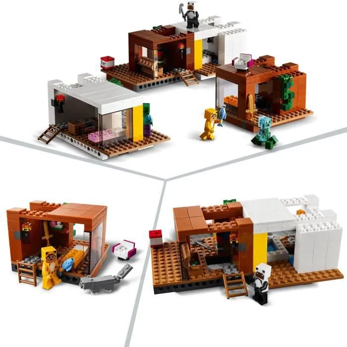 LEGO® 21174 Minecraft™ La cabane moderne dans l’arbre – Jouet Maison de Poupée pour Filles et Garçons, Modèle de Collection avec Fig-2