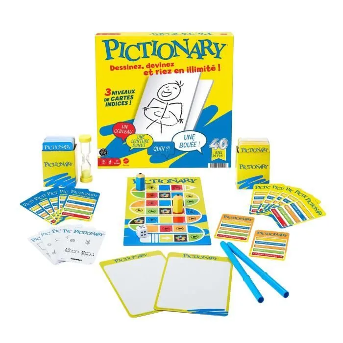 Pictionary-Jeu De Société Familial Pour Enfants Et Adultes - 8 ans+- JDX98-0
