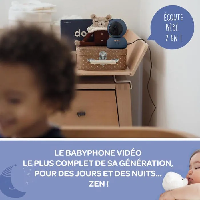 BEABA - Ecoute bébé vidéo ZEN Premium Night Blue-1