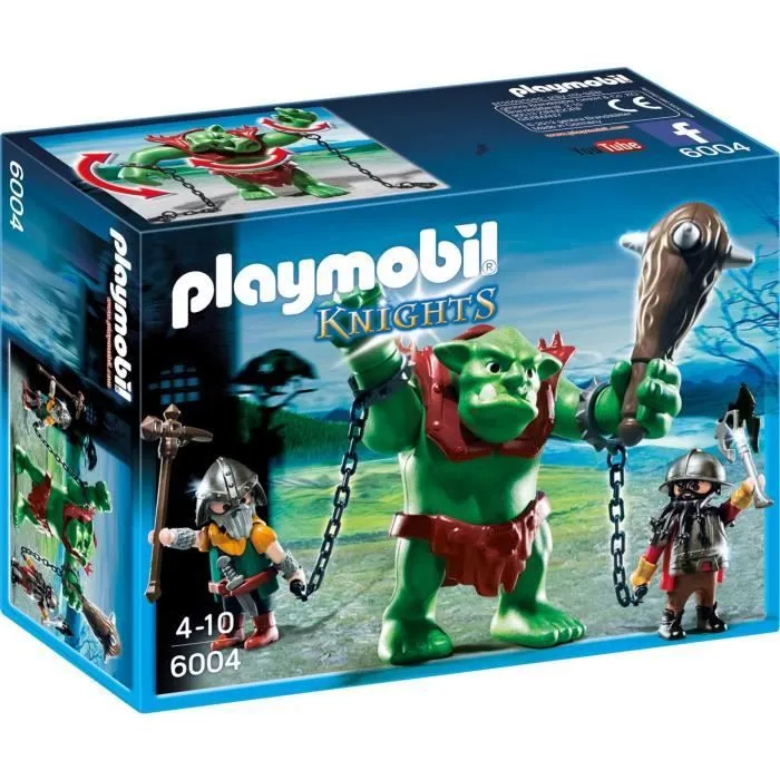 PLAYMOBIL 6004 - Knights - Soldats Nains avec Troll-0