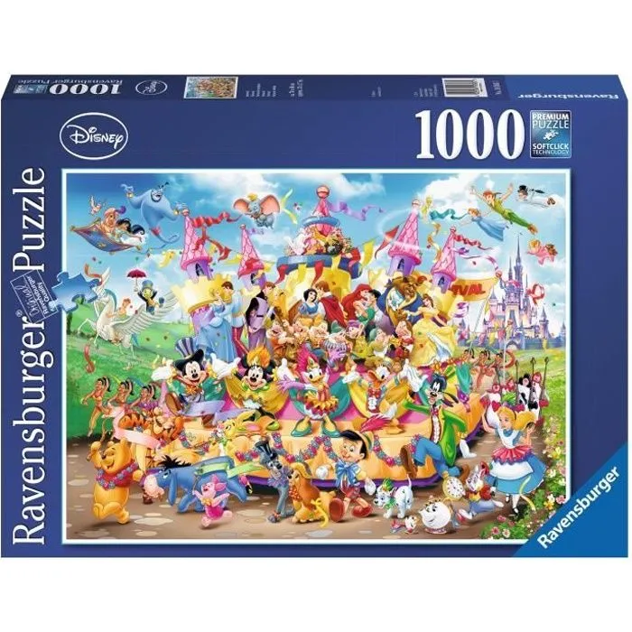 Puzzle Disney Carnaval - Ravensburger - 1000 pièces - Dessins animés et BD-0
