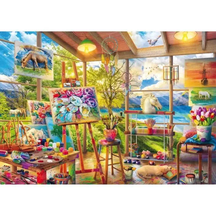 Puzzle 2x500 pièces : L'Art de Peindre-2