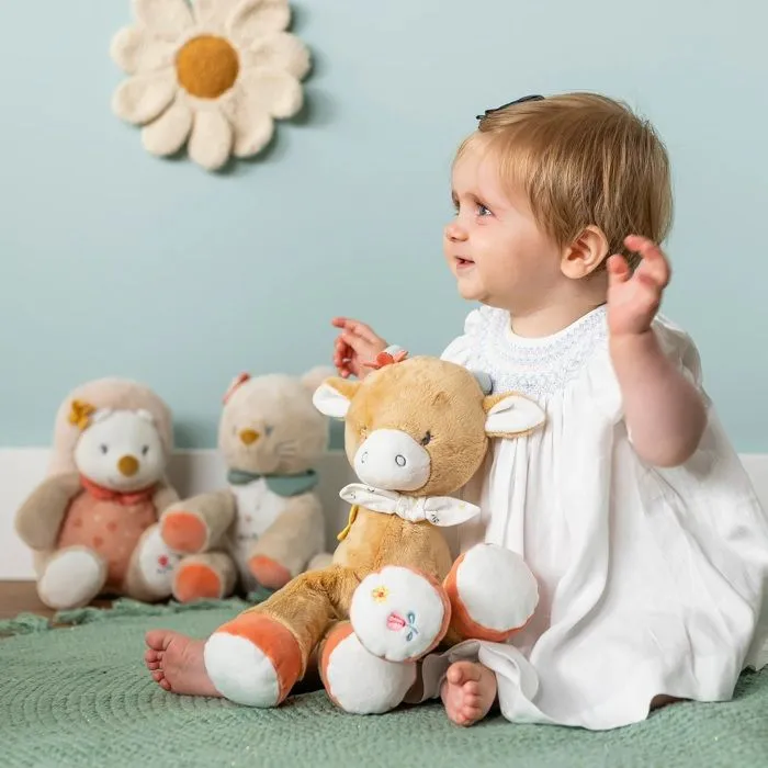Peluche d'activité - Nattou - Vache Mila - 45 cm - Hochet intégré - Anneau de dentition - Miroir-3