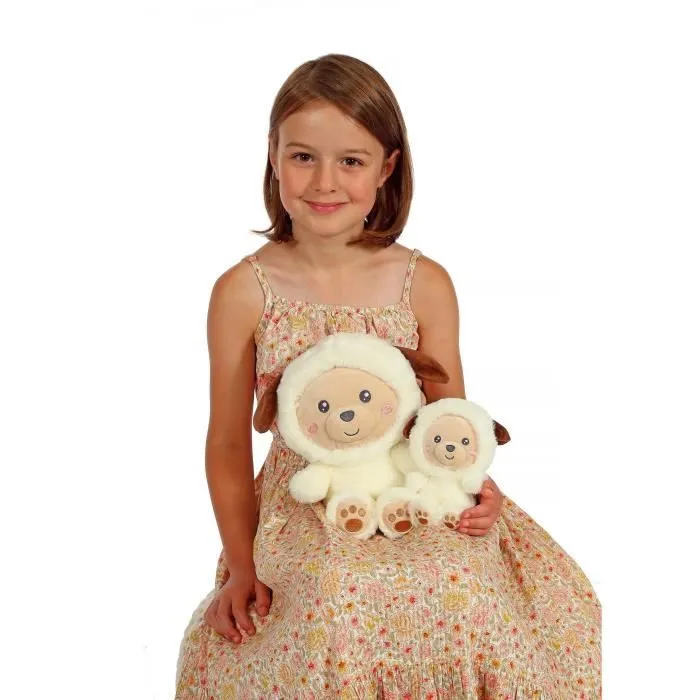 Peluche Chien Hoody Pets - GIPSY TOYS - Crème, 24 cm-3