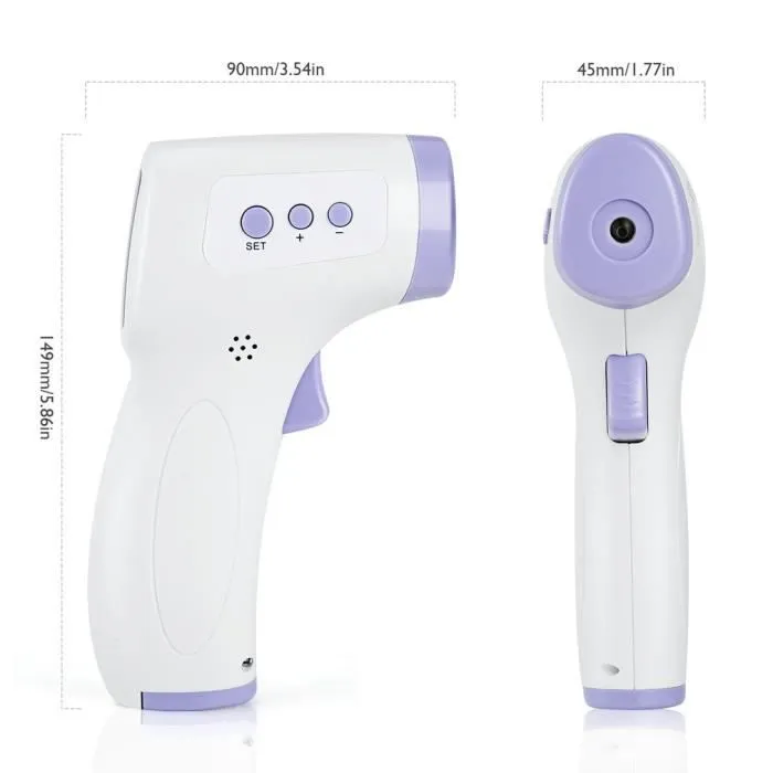 thermomètre frontal infrarouge sans contact sans pile-2