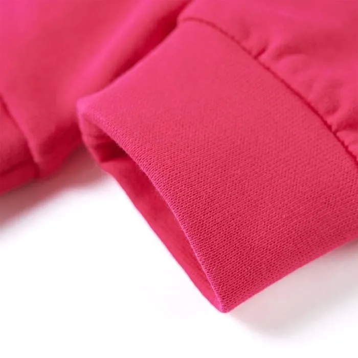 Sweatshirt pour enfants rose vif 5 dimensions disponibles-4