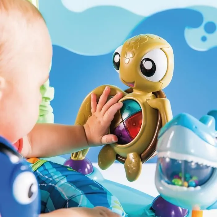DISNEY BABY Aire d'éveil bébé multi-jouets, siège sauteur à rebonds évolutif, pivotant à 360° - Nemo - 13 jeux interactives Disney-8