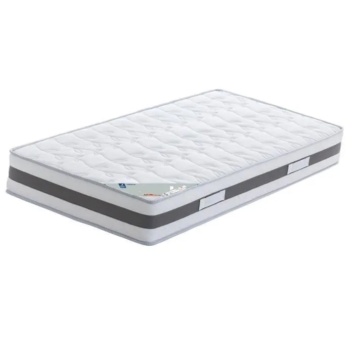 Lot de 2 Matelas 70x190 Mmoire de Forme - 21 Cm - Ferme Extrmement Durable Face Hiver Face t 2 Protges Matelas-0