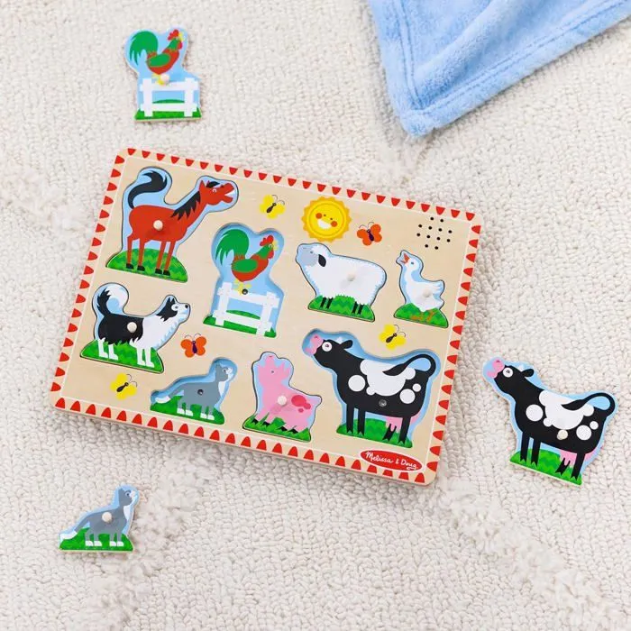 Melissa & Doug - Puzzle sonore animaux de la ferme-4
