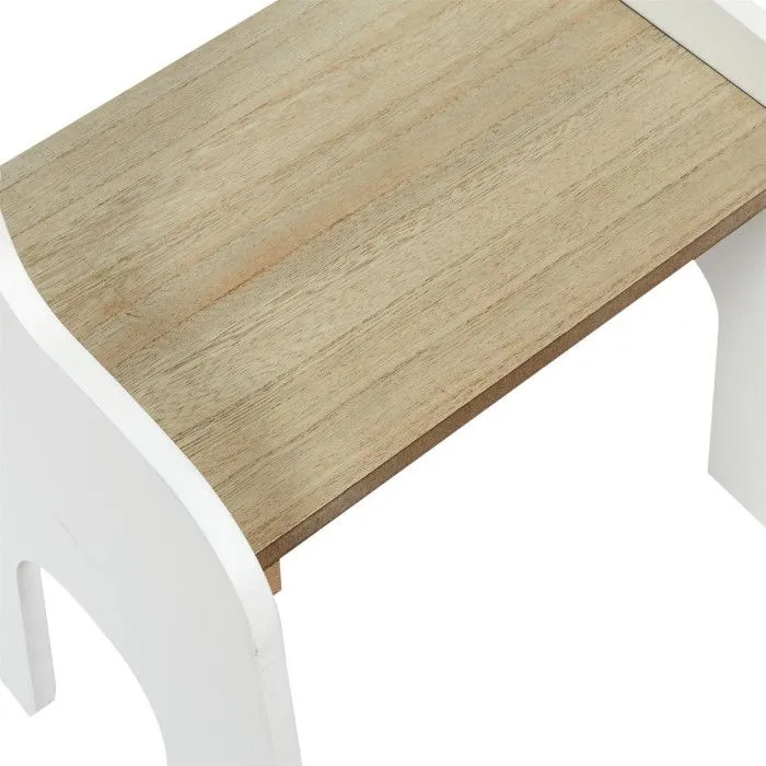 Home Deco Kids HD7477 Chaise Enfant Licorne Blanc et beige Bois H60 x 33 x 41 cm-4