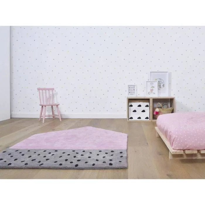Tapis Coton La Maison par Lilipinso - Rose-2