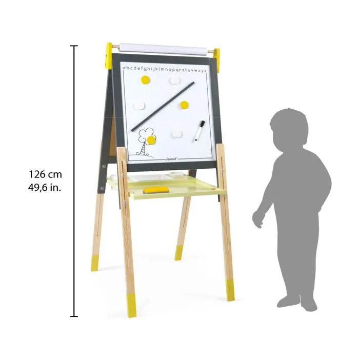 Tableau Réglable Gris Et Jaune-0