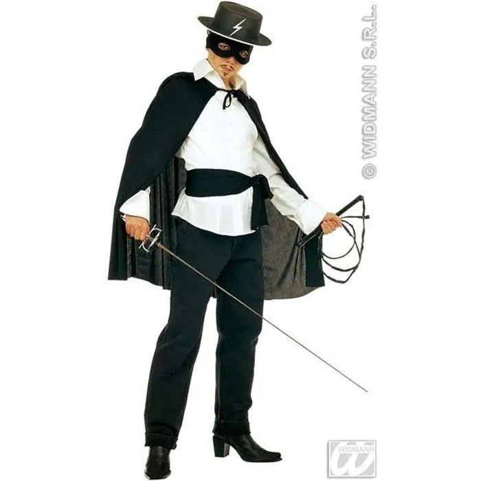 Déguisement Enfant Cavalier Masqué - WIDMANN - Zorro - Taille Unique - 100% Polyester