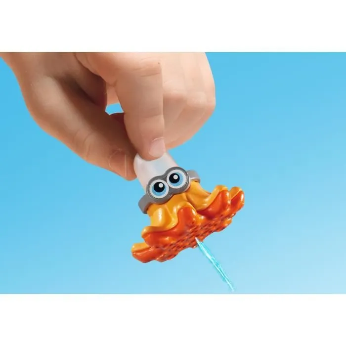 PLAYMOBIL - Espace Boutique et Fast-food 6672 - Mini poulpe qui projette de l'eau - A partir de 4 ans-3