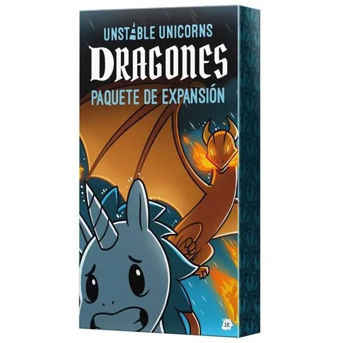 Jeu de carte - ASMODEE - TeeTurtle Unstable Unicorns Dragones - Extension en Espagnol-1