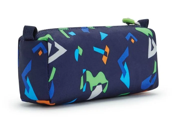 kipling Trousse à crayons bleu pour femme - Back To School Print Cute Pencase M Geo Mix Dark 143388-2