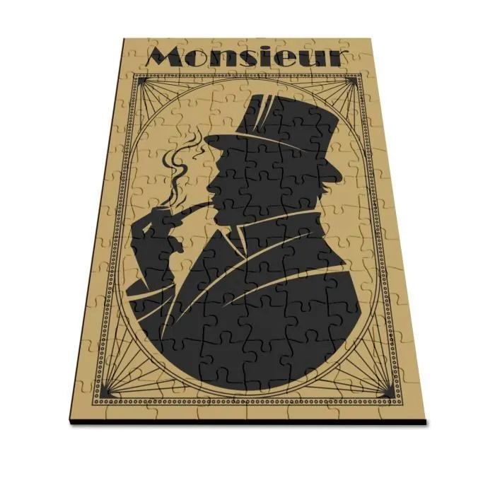 Puzzle Classique 100 pièces Monsieur Homme Luxe Vintage Style-2