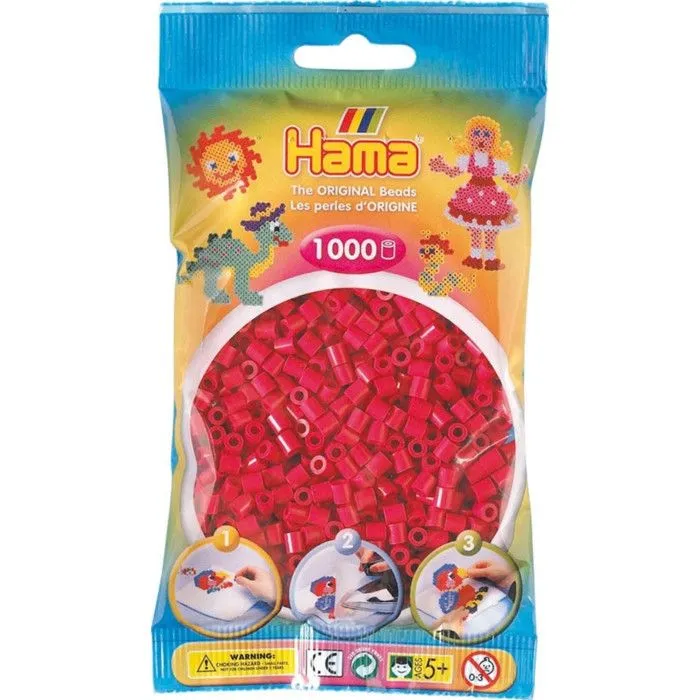 1 000 perles standard MIDI (Ø5 mm) rouge vin-0