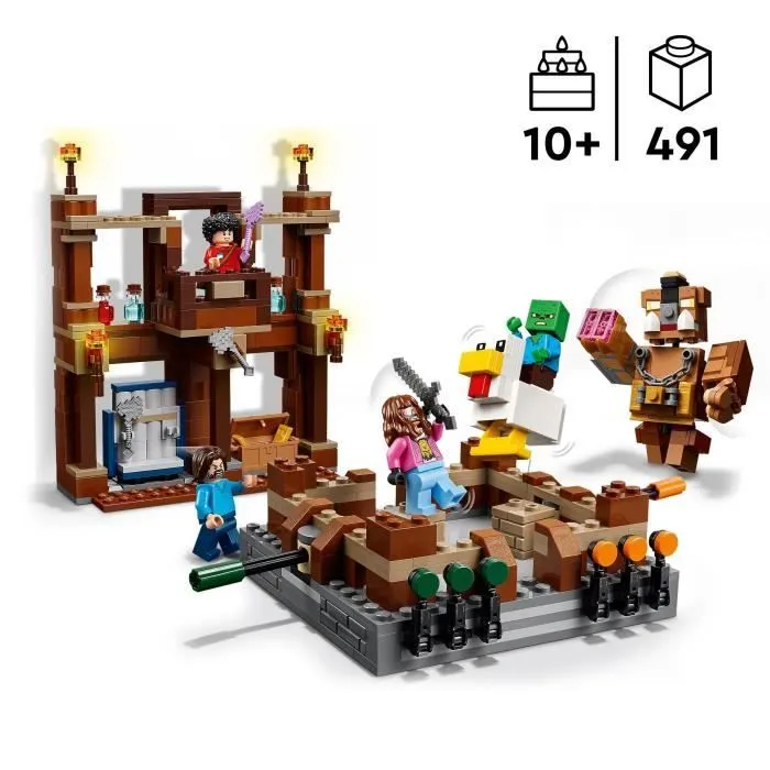 LEGO Minecraft 21272 Le Ring du Manoir des Bois - Jeu de construction garçon dès 10 ans-1