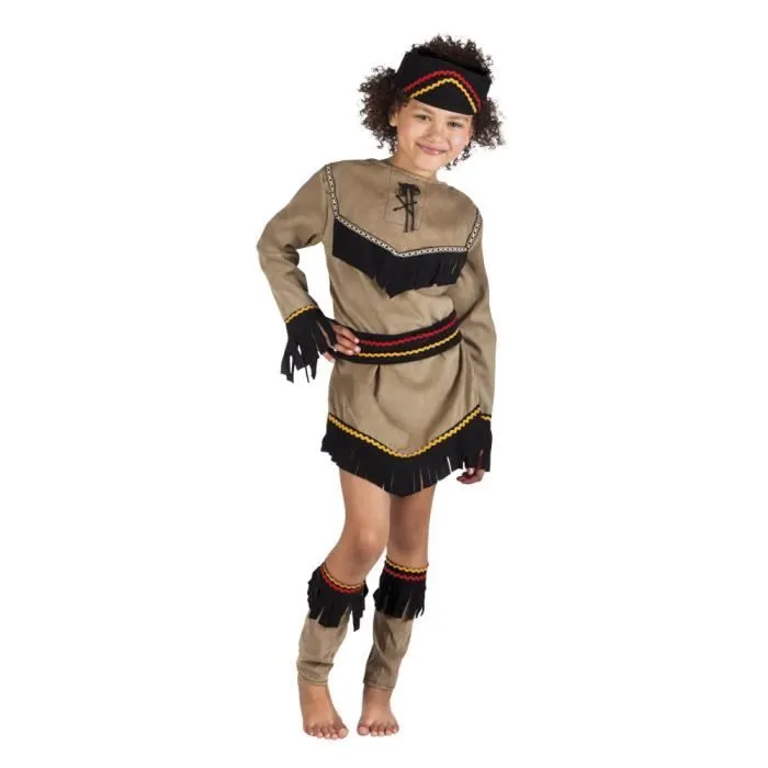 Déguisement indienne Squaw Eagle fille 7-9ans-0