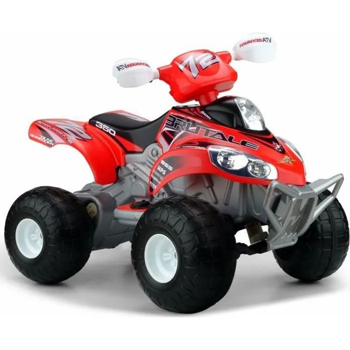 Quad électrique 12V Brutale - Feber - Pour enfant de 3 ans - Accélérateur et frein au pieds-0