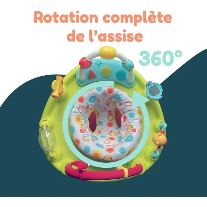 Base d'activités - BAMBISOL - 3 hauteurs d'assise - Activités ludiques - Multicouleurs-5