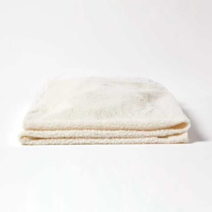 Alèse de lit en polaire à grands bonnets, 90 x 190 cm-3