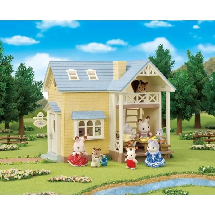 Coffret Le cottage au toit bleu - SYLVANIAN FAMILIES - 5671 - Pour Enfant de 5 ans et plus - Mobilier inclus-6