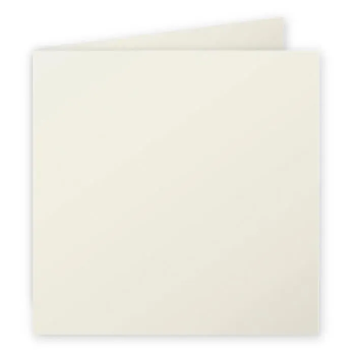 Carte pliée - CLAIREFONTAINE - Pollen - 135x135 mm - Gris perle - 210g - 25 pièces-0