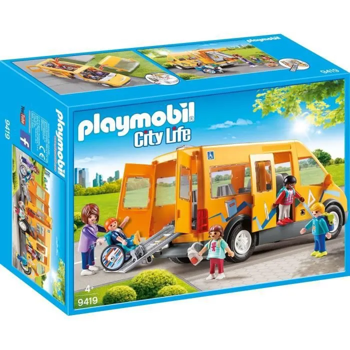 PLAYMOBIL - Bus scolaire - City Life - Mixte - A partir de 4 ans - 13 pièces-0