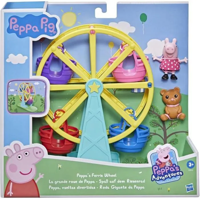 Jouet préscolaire - PEPPA PIG - La grande roue de Peppa - Figurine, Nounours et Grande roue - dès 3 ans-0