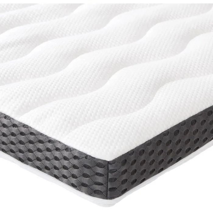 Sur-matelas - AmazonBasics - 90 x 190 cm - Mousse visco-élastique - 7 cm d'épaisseur - 1 personne-0