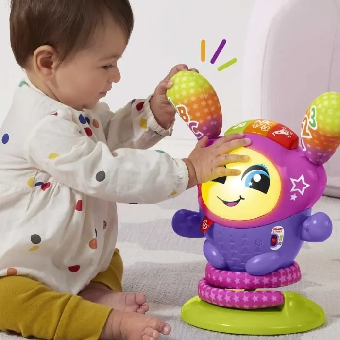 Fisher-Price-DJ le Robot Danseur à Rebond-Jouet d’éveil en français HRX19-4