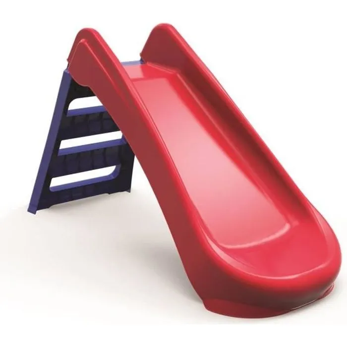 Toboggan Pliant En Plastique Junior - Rouge/Bleu - 1,31 X 0,48 X 0,72 M-0