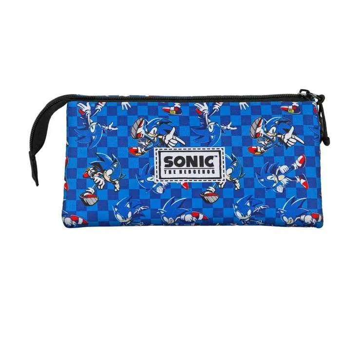 Trousse Triple - Sonic Action - Bleu- Taille Unique-2