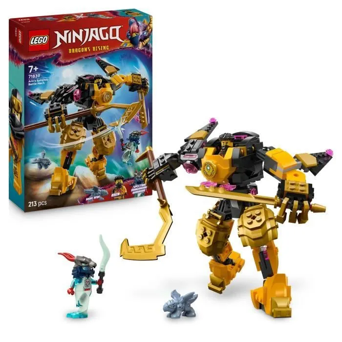 LEGO NINJAGO 71839 Le Robot De Spinjitzu d’Arin - Jeu De Construction Pour Garçon 7 Ans-0