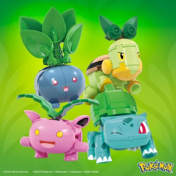 MEGA Pokémon-Dresseur de Pokémon type Plante-coffret de construction HWR77-7