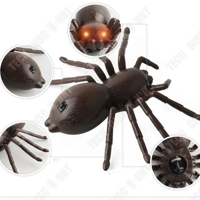 TD® Télécommande infrarouge électrique Simulation Induction Spider jouets animaux délicats jouets télécommandés électriques pour enf-2