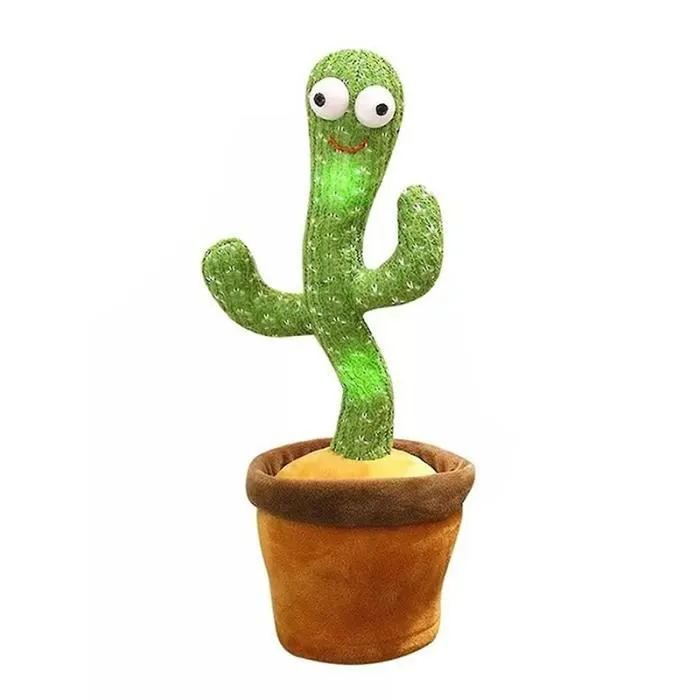 SHOP-STORY - CACTUS GRINGO : Peluche Cactus 35cm qui Danse, Chante et Répète-3
