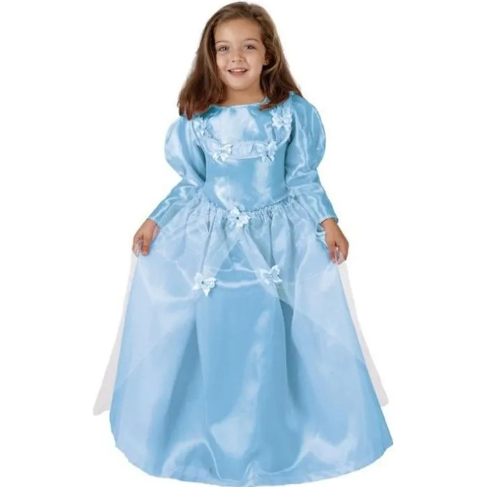 Déguisement Princesse Bleue Flavie - ATOSA - Pour Enfant - Robe Satinée et Tulle - Multicolore-0