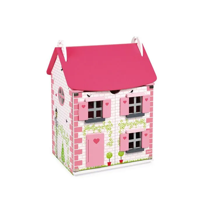 Maison de poupées Mademoiselle - JANOD - Bois - 3 étages - Accessoires en bois-3