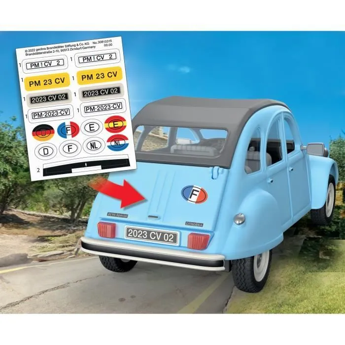 PLAYMOBIL 70640 Citroën 2 CV, Classic Cars, Voiture de collection, Adulte,3 personnages-4