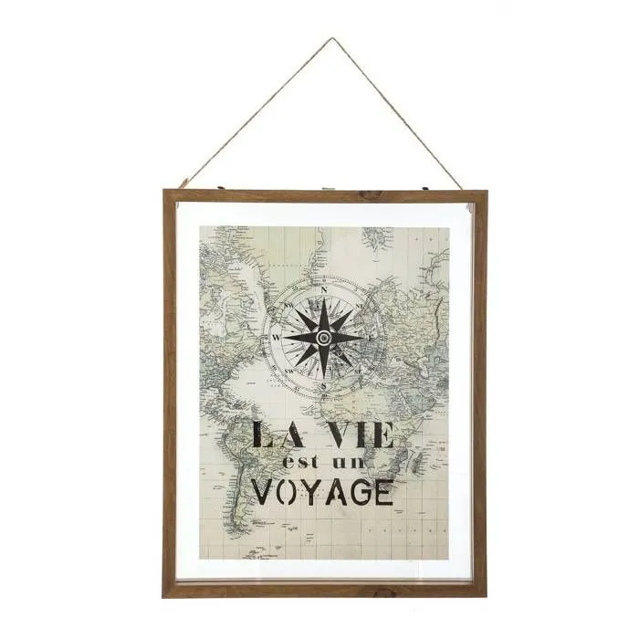Cadre Loft en verre - 38 x 48 cm - Beige-0