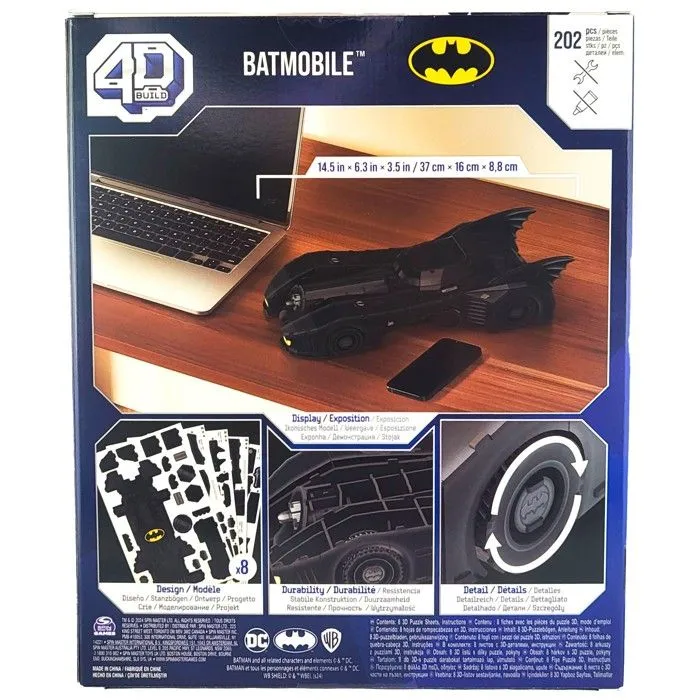 Puzzle 4D Build Batman Batmobile Modèle 3D de voiture à assembler-5