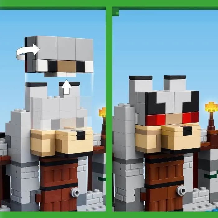 LEGO® Minecraft® 21261 La forteresse du loup - Jeu d’exploration sur le thème du squelette-3