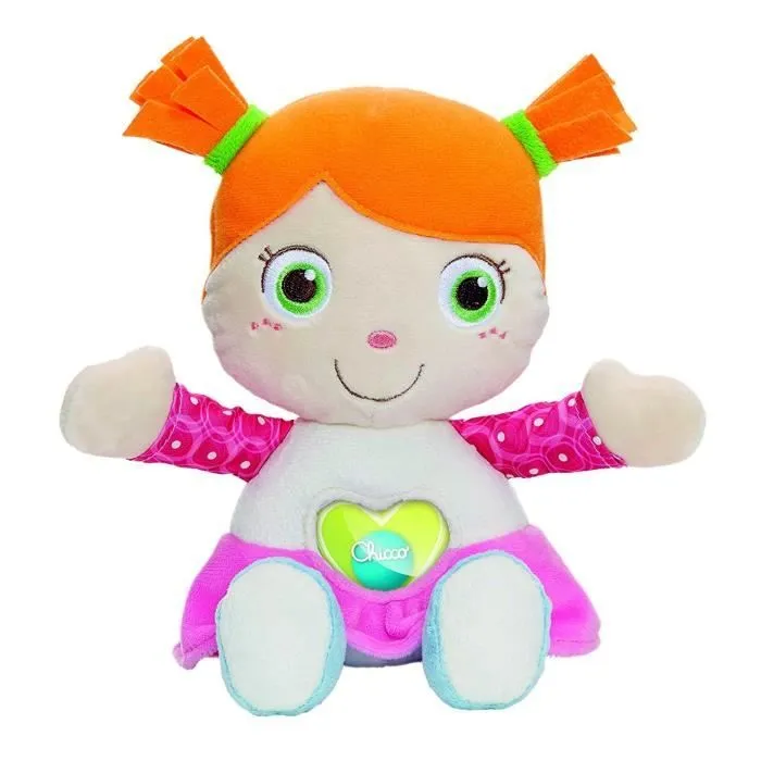 Poupée - Emily - Première poupée - Hochet intégré - Pendentif personnalisable - Douceur-0