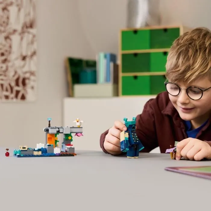 LEGO Minecraft 21274 La Rencontre Avec Le Warden - Jouet Collector Pour Garçon Dès 7 Ans-4