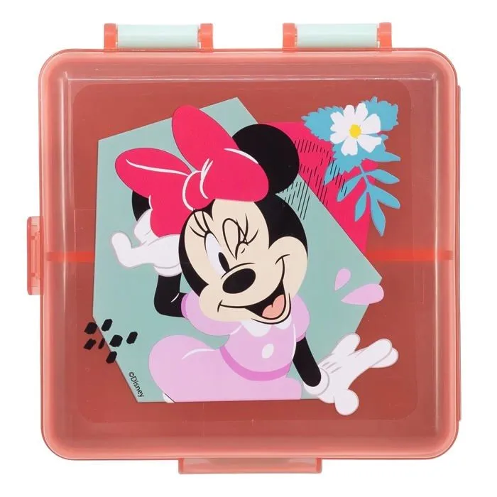 Lunch box - boite a repas Stor - 74493 - BOITE A LUNCH MULTI-COMPARTIMENTS | CUADRADA MINNIE MOUSE BEING MORE MINNIE MOUSE-1