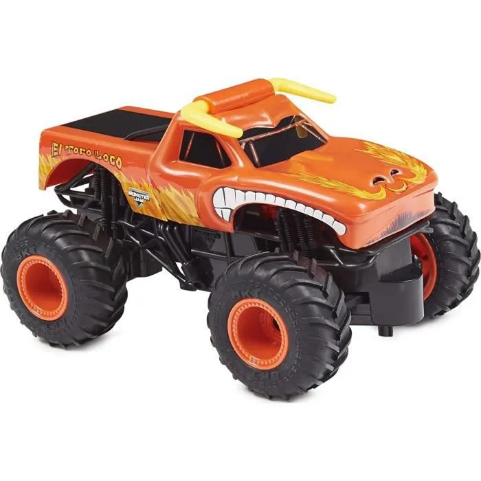 MONSTER JAM - EL TORO LOCO RC 1:24 - Monster Truc véhicule Radiocommandé Officiel 2,4 GHz - 6060517 - Jouet Enfant 4 Ans Et +-2
