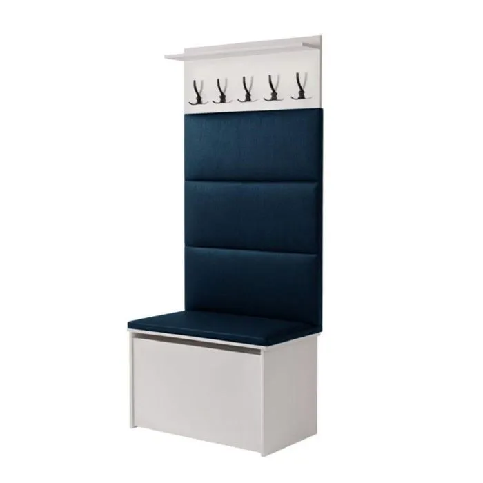 Porte-manteau bleu coffre-0